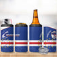 Cape Verde Football Custom 4 in 1 Can Cooler Tumbler Come On Tubaroes Azuis Shark - African Pride