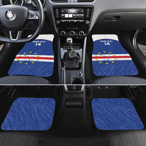 Cape Verde Football Custom Car Mats Come On Tubaroes Azuis Shark - African Pride