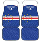 Cape Verde Football Custom Car Mats Come On Tubaroes Azuis Shark - African Pride