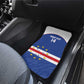 Cape Verde Football Custom Car Mats Come On Tubaroes Azuis Shark - African Pride