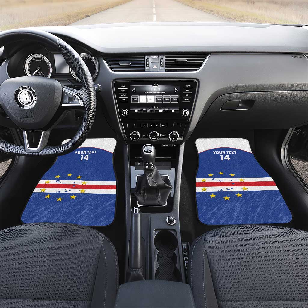 Cape Verde Football Custom Car Mats Come On Tubaroes Azuis Shark - African Pride