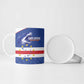 Cape Verde Football Custom Ceramic Mug Come On Tubaroes Azuis Shark