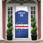 Cape Verde Football Custom Door Cover Come On Tubaroes Azuis Shark