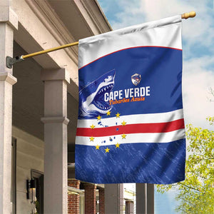 Cape Verde Football Garden Flag Come On Tubaroes Azuis Shark - African Pride