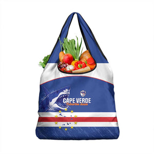 Cape Verde Football Grocery Bag Come On Tubaroes Azuis Shark - African Pride