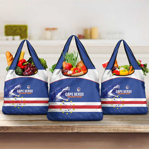 Cape Verde Football Grocery Bag Come On Tubaroes Azuis Shark - African Pride