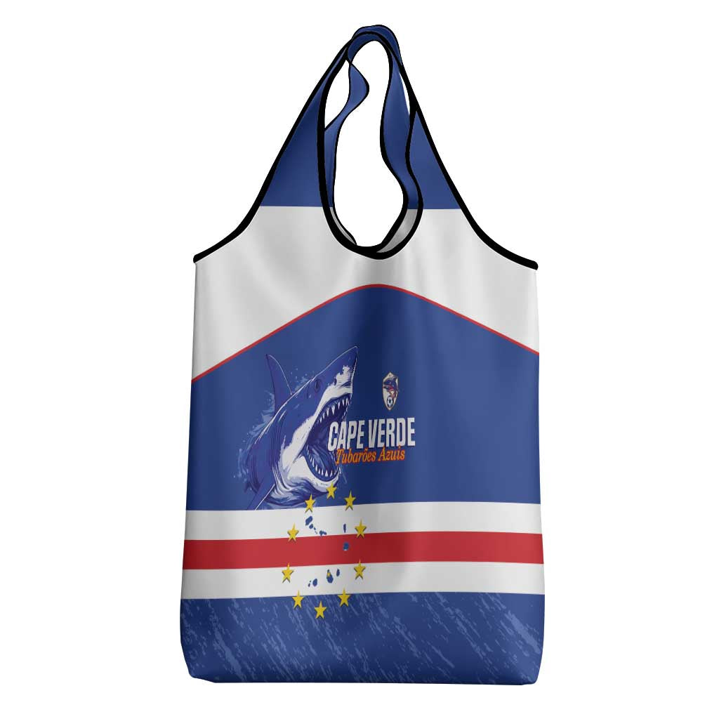 Cape Verde Football Grocery Bag Come On Tubaroes Azuis Shark - African Pride