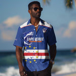 Cape Verde Football Custom Hawaiian Shirt Come On Tubaroes Azuis Shark - African Pride