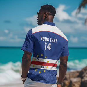 Cape Verde Football Custom Hawaiian Shirt Come On Tubaroes Azuis Shark - African Pride