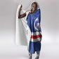Cape Verde Football Hooded Blanket Come On Tubaroes Azuis Shark - African Pride