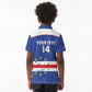 Cape Verde Football Custom Kid Polo Shirt Come On Tubaroes Azuis Shark - African Pride