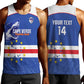 Cape Verde Football Custom Men Tank Top Come On Tubaroes Azuis Shark - African Pride