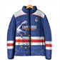 Cape Verde Football Custom Padded Jacket Come On Tubaroes Azuis Shark
