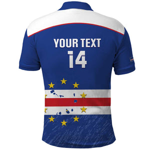 Cape Verde Football Custom Polo Shirt Come On Tubaroes Azuis Shark - African Pride