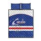 Cape Verde Football Quilt Bed Set Come On Tubaroes Azuis Shark - African Pride