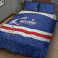 Cape Verde Football Quilt Bed Set Come On Tubaroes Azuis Shark - African Pride