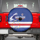 Cape Verde Football Spare Tire Cover Come On Tubaroes Azuis Shark - African Pride