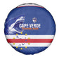 Cape Verde Football Spare Tire Cover Come On Tubaroes Azuis Shark - African Pride