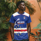 Cape Verde Football Custom T shirt Come On Tubaroes Azuis Shark - African Pride