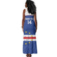 Cape Verde Football Custom Tank Maxi Dress Come On Tubaroes Azuis Shark - African Pride