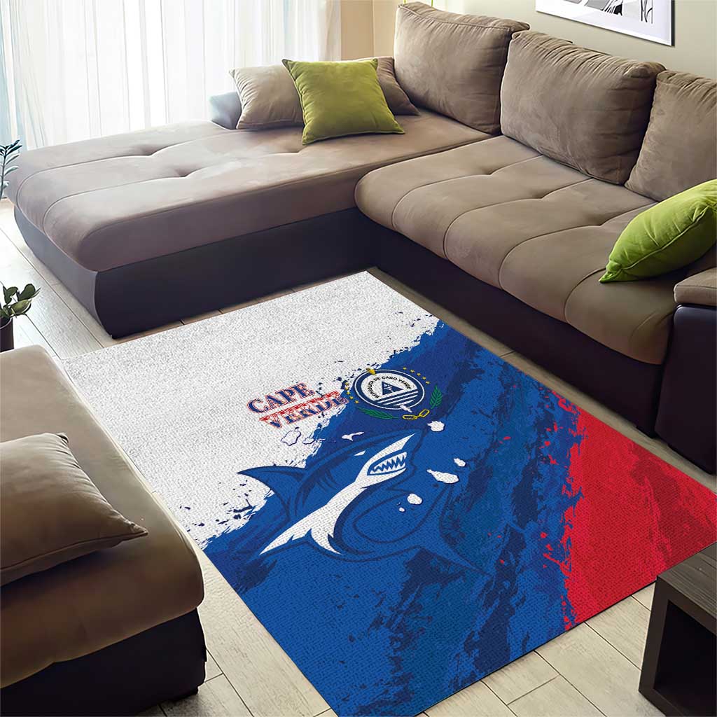 Cape Verde Football Area Rug Tubaroes Azuis Glory World Cup - African Pride