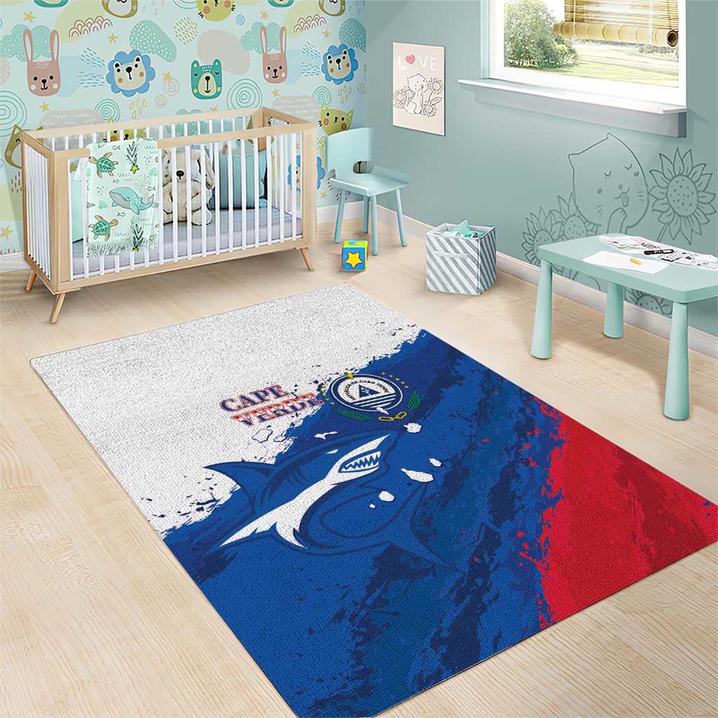 Cape Verde Football Area Rug Tubaroes Azuis Glory World Cup - African Pride