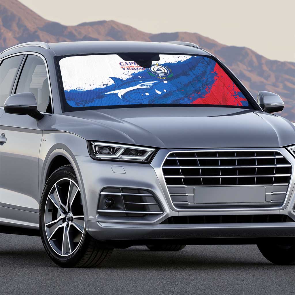 Cape Verde Football Auto Sun Shade Tubaroes Azuis Glory World Cup