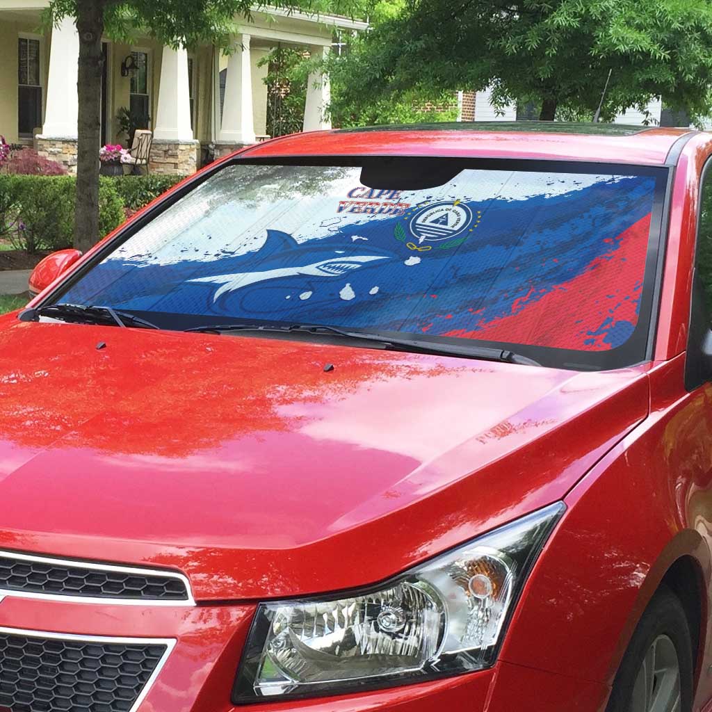 Cape Verde Football Auto Sun Shade Tubaroes Azuis Glory World Cup