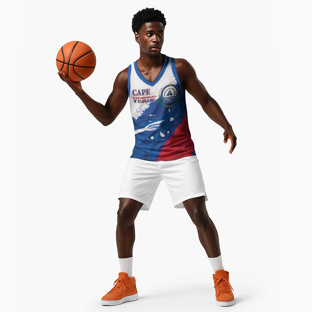 Cape Verde Football Custom Basketball Jersey Tubaroes Azuis Glory World Cup - African Pride