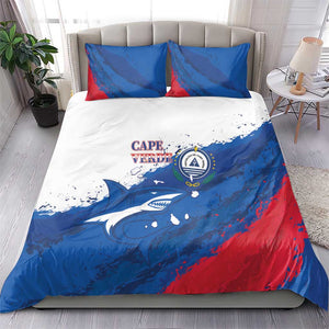 Cape Verde Football Bedding Set Tubaroes Azuis Glory World Cup - African Pride