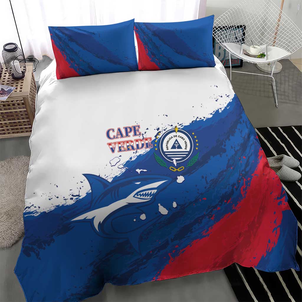 Cape Verde Football Bedding Set Tubaroes Azuis Glory World Cup - African Pride