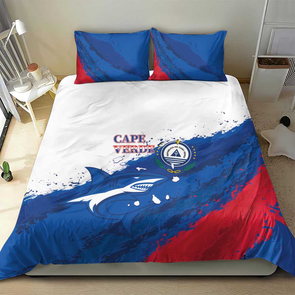 Cape Verde Football Bedding Set Tubaroes Azuis Glory World Cup - African Pride