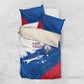 Cape Verde Football Bedding Set Tubaroes Azuis Glory World Cup - African Pride