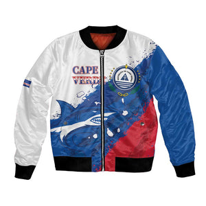 Cape Verde Football Custom Bomber Jacket Tubaroes Azuis Glory World Cup - African Pride