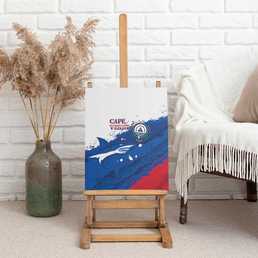 Cape Verde Football Canvas Wall Art Tubaroes Azuis Glory World Cup - African Pride