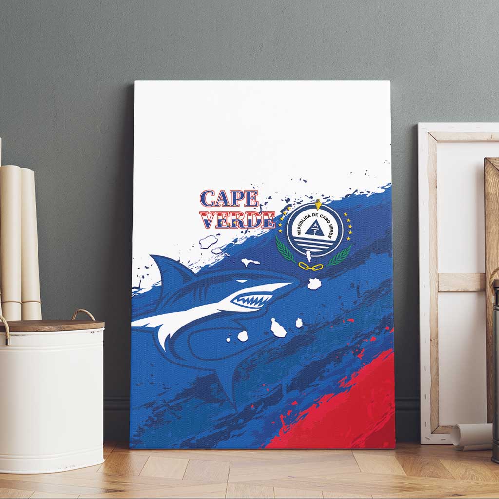 Cape Verde Football Canvas Wall Art Tubaroes Azuis Glory World Cup - African Pride