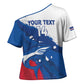 Cape Verde Football Custom Cross Shoulder Shirt Tubaroes Azuis Glory World Cup