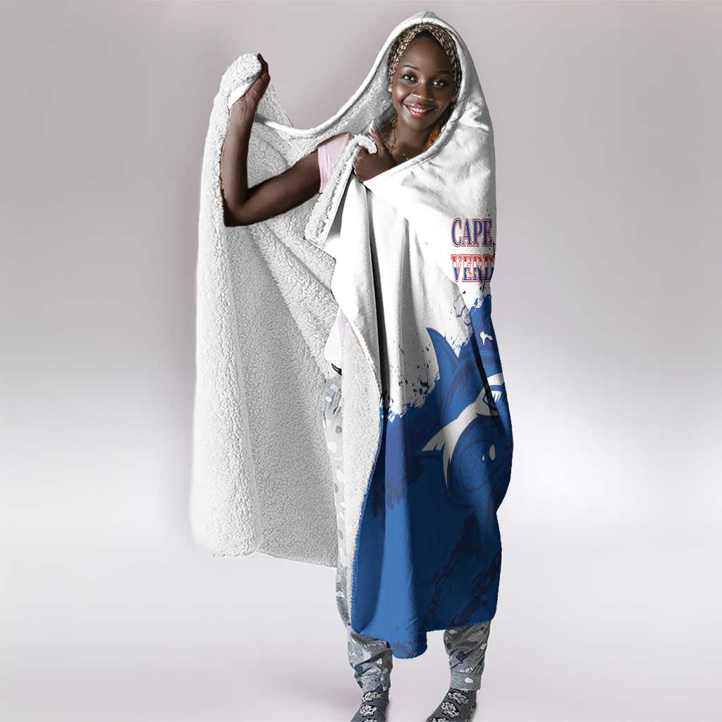 Cape Verde Football Hooded Blanket Tubaroes Azuis Glory World Cup - African Pride