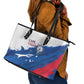Cape Verde Football Leather Tote Bag Tubaroes Azuis Glory World Cup - African Pride