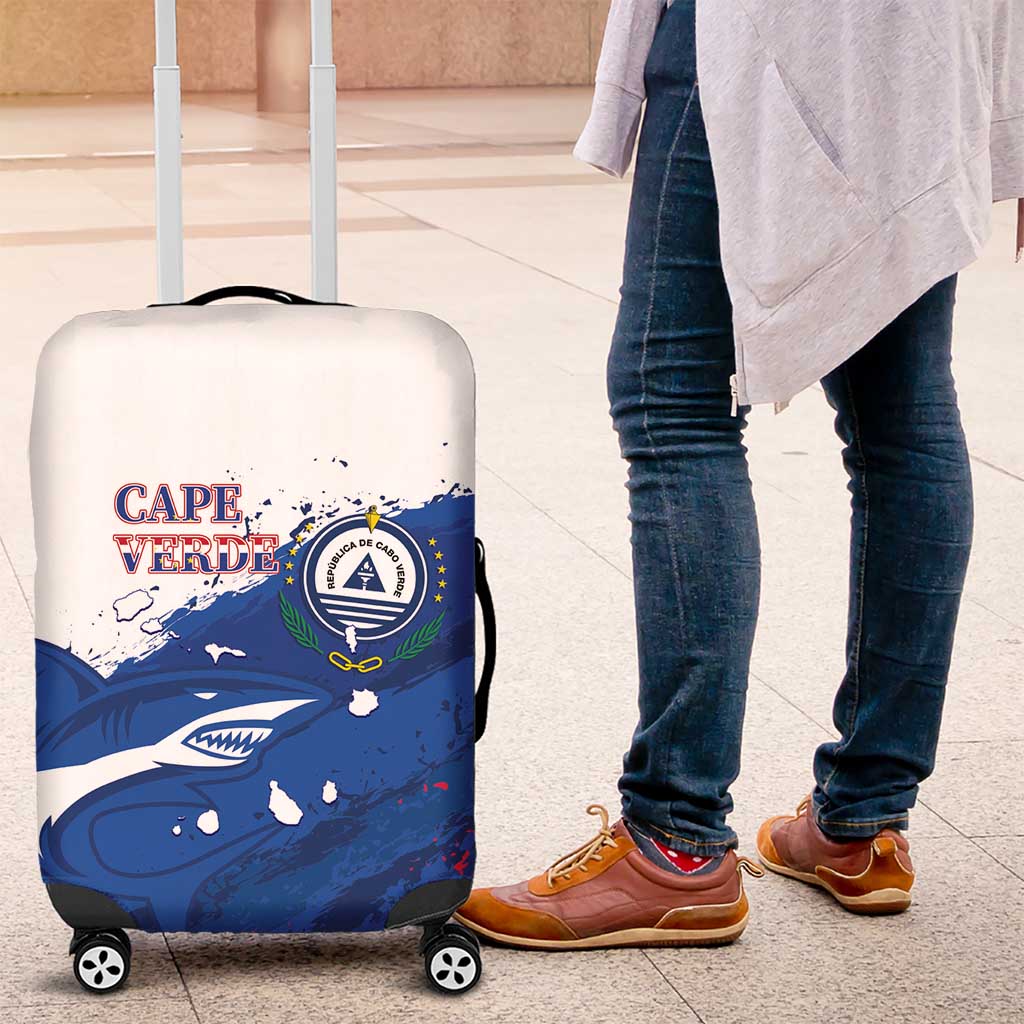 Cape Verde Football Luggage Cover Tubaroes Azuis Glory World Cup - African Pride