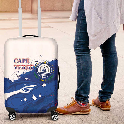 Cape Verde Football Luggage Cover Tubaroes Azuis Glory World Cup - African Pride