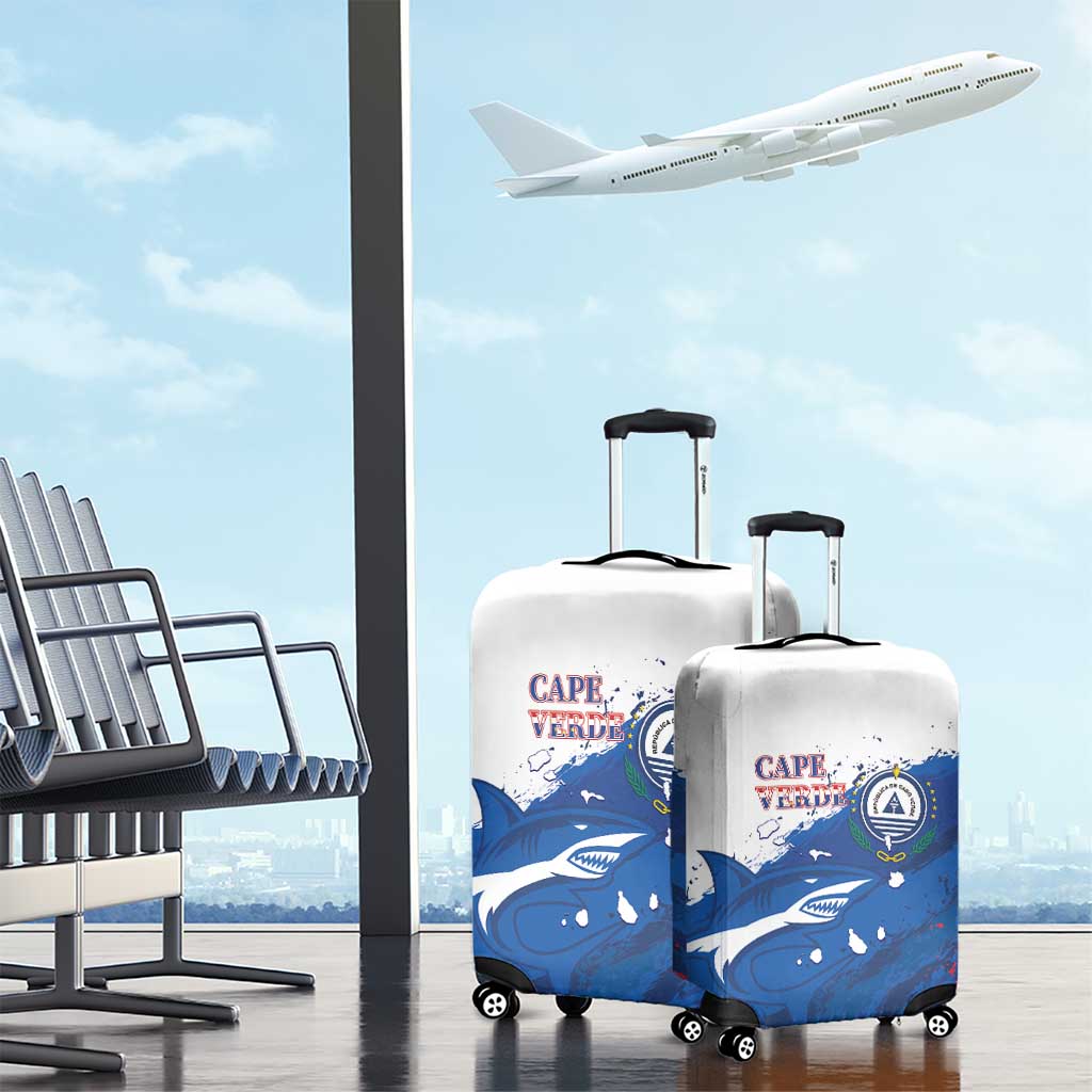 Cape Verde Football Luggage Cover Tubaroes Azuis Glory World Cup - African Pride