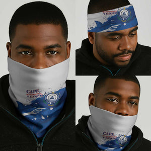 Cape Verde Football Neck Gaiter Tubaroes Azuis Glory World Cup - African Pride