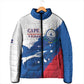 Cape Verde Football Custom Padded Jacket Tubaroes Azuis Glory World Cup