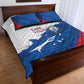 Cape Verde Football Quilt Bed Set Tubaroes Azuis Glory World Cup - African Pride