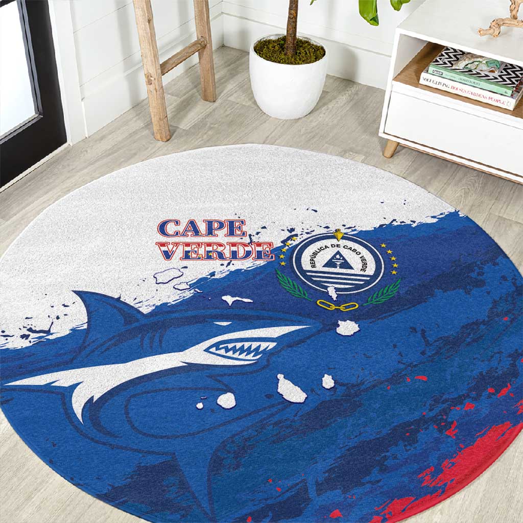 Cape Verde Football Round Carpet Tubaroes Azuis Glory World Cup - African Pride