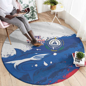 Cape Verde Football Round Carpet Tubaroes Azuis Glory World Cup - African Pride