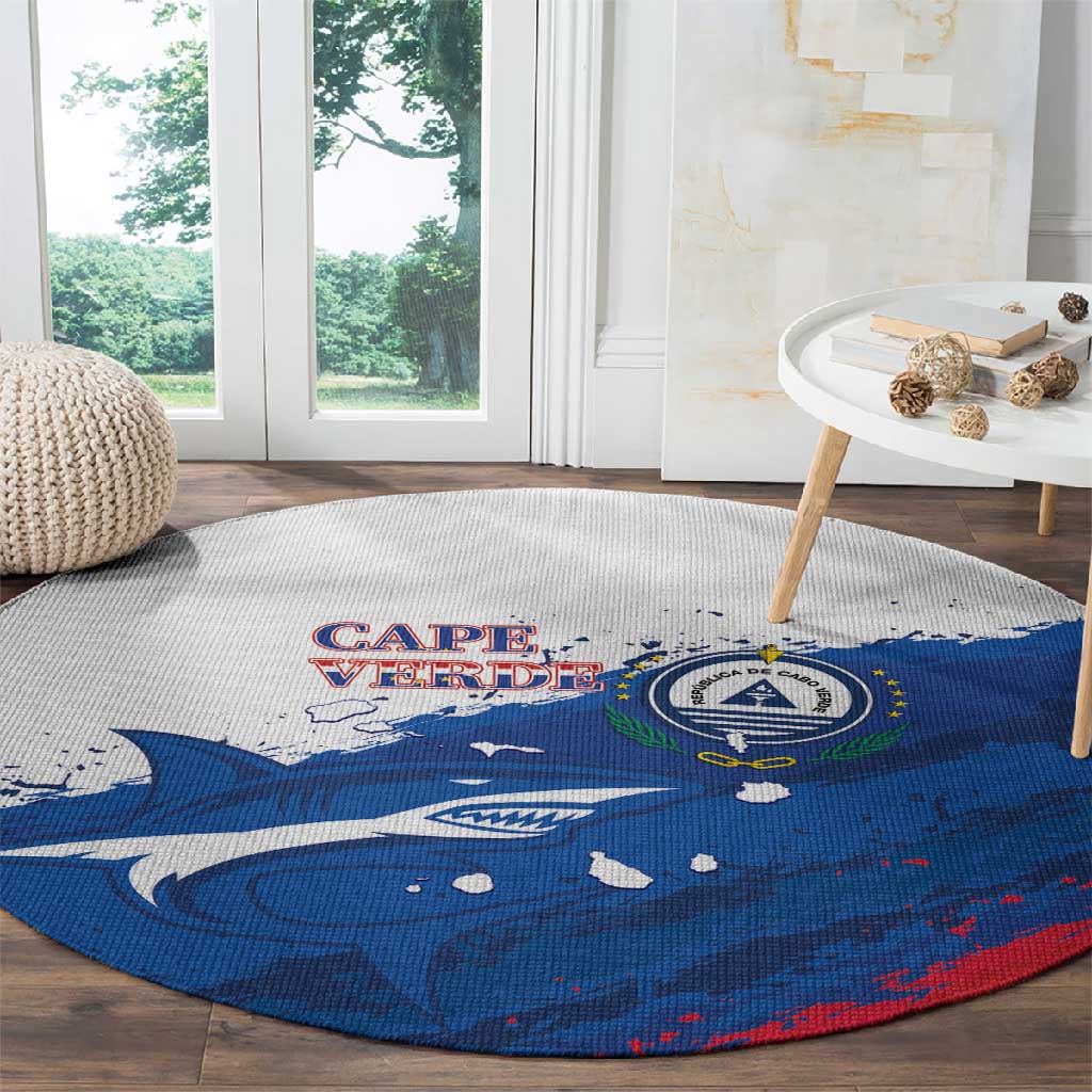 Cape Verde Football Round Carpet Tubaroes Azuis Glory World Cup - African Pride