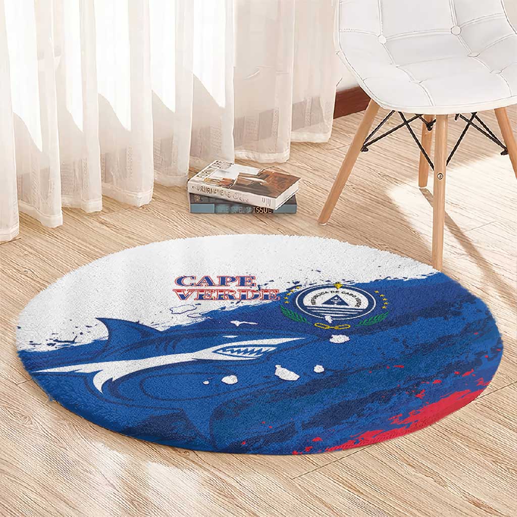 Cape Verde Football Round Carpet Tubaroes Azuis Glory World Cup - African Pride