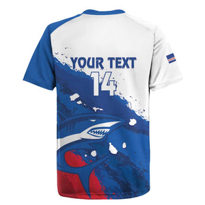 Cape Verde Football Custom Rugby Jersey Tubaroes Azuis Glory World Cup - African Pride